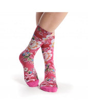 Printed ‘Fleurs’ bamboo sock